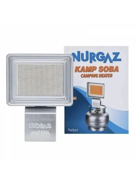 Газовый обогреватель Nurgaz NG-309 1,5 кВт + Баллон Rudyy 15л в комплекте + горелка на баллон в подарок 101877 фото